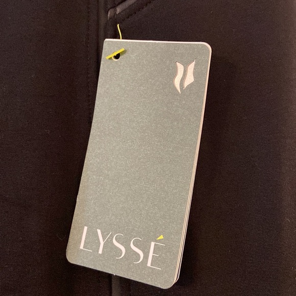 LYSSE Pants size M inseam 27” waist 26” elastic color black brand new with tags - Picture 3 of 12